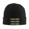 Amaze Project Hail Mary Beanie Hats  Knit Hat Adult Unisex Hip Hop Elastic Caps Spring Outdoor Sport Graphic Bonnet Hats