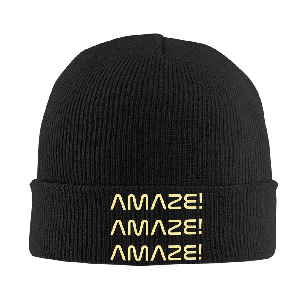 Amaze Project Hail Mary Beanie Hats Knit Hat Adult Unisex Hip Hop Elastic Caps Spring Outdoor Sport Graphic Bonnet Hats