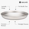 Snow Peak Trek Titanium Plate Titanium Plate for Solo Camping STW-002T - Ultra-lightweight