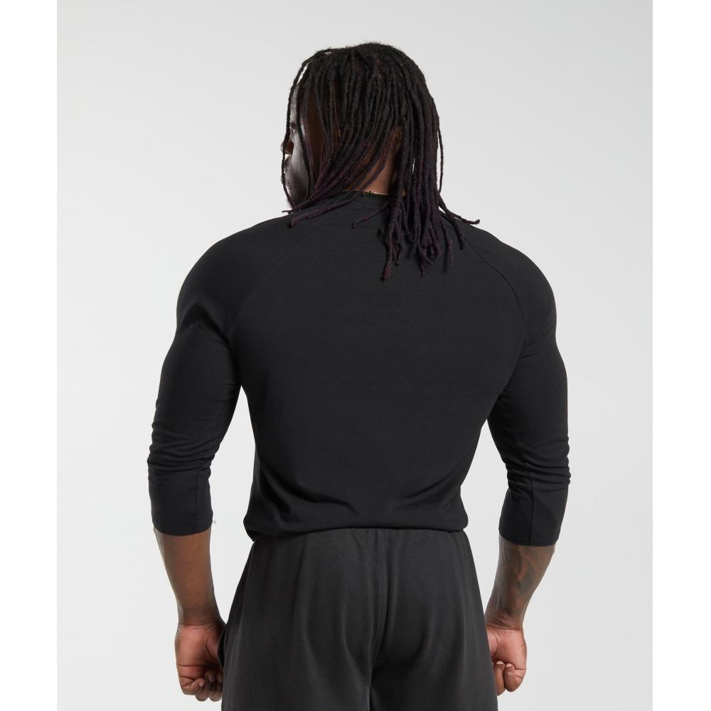 Gymshark Legacy Henley Black A5a3c Bb2j