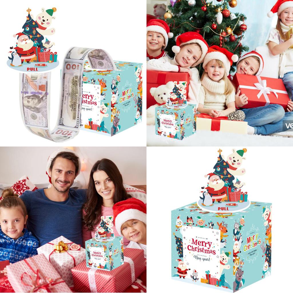 Animal Bear Penguin Theme Christmas Party Gift Box For Birthday Wrapping Gift