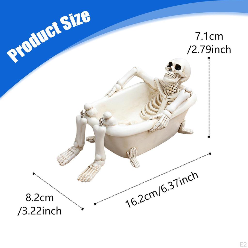 in The Bath Tub Skeleton Figurine Halloween Gift Horror Scene Decor Decoration for