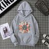 American hooded sweater women's autumn and winter Korean version fashion oversize loose coat women's clothing