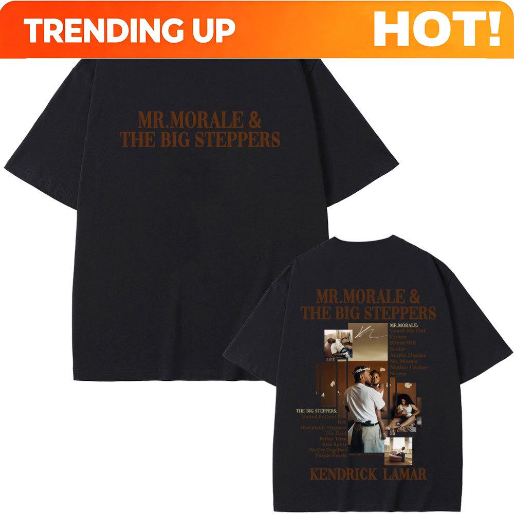Kendrick Lamar Mr Morale The Big Steppers Tshirt Unisex Hip Hop Fashion Pop Music T Shirts Unisexs Casual Cotton Vintage Tshirts
