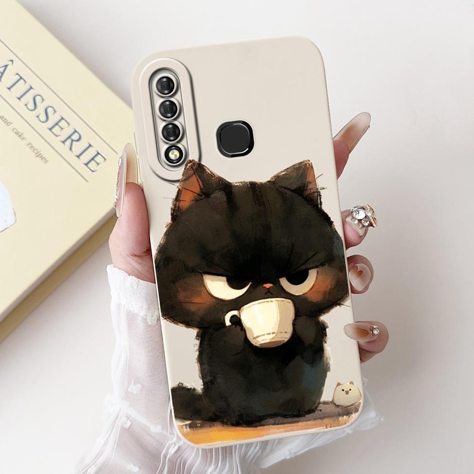 For Infinix S4 Cover Case Luxury Cute Cat Printing Pattern Casing For Infinix Smart 3 Plus X627V Back Cover S4 X626 X610B X626B