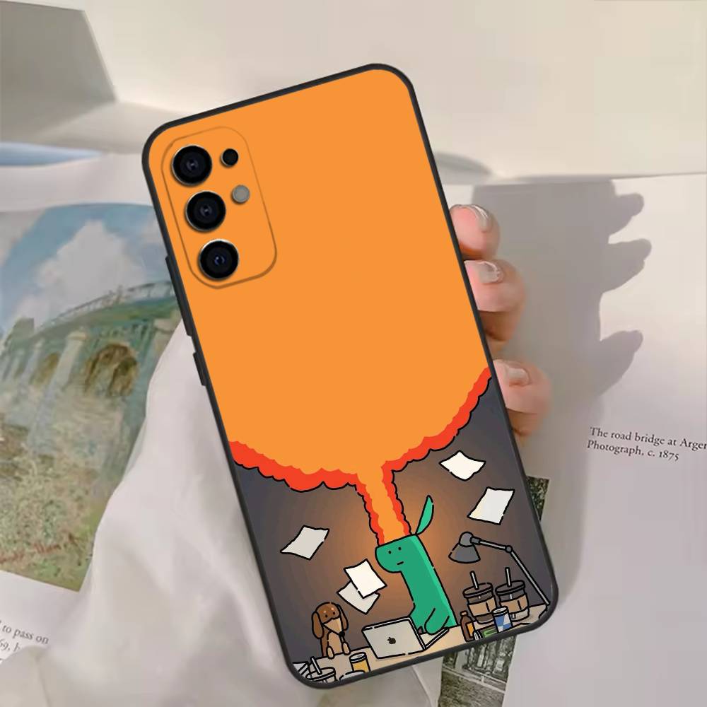 Lovely J-Joguman Studios Phone Case For Samsung S26,25,24,23,22,21,20,30,Ultra,Plus,Fe,Lite Black Shell