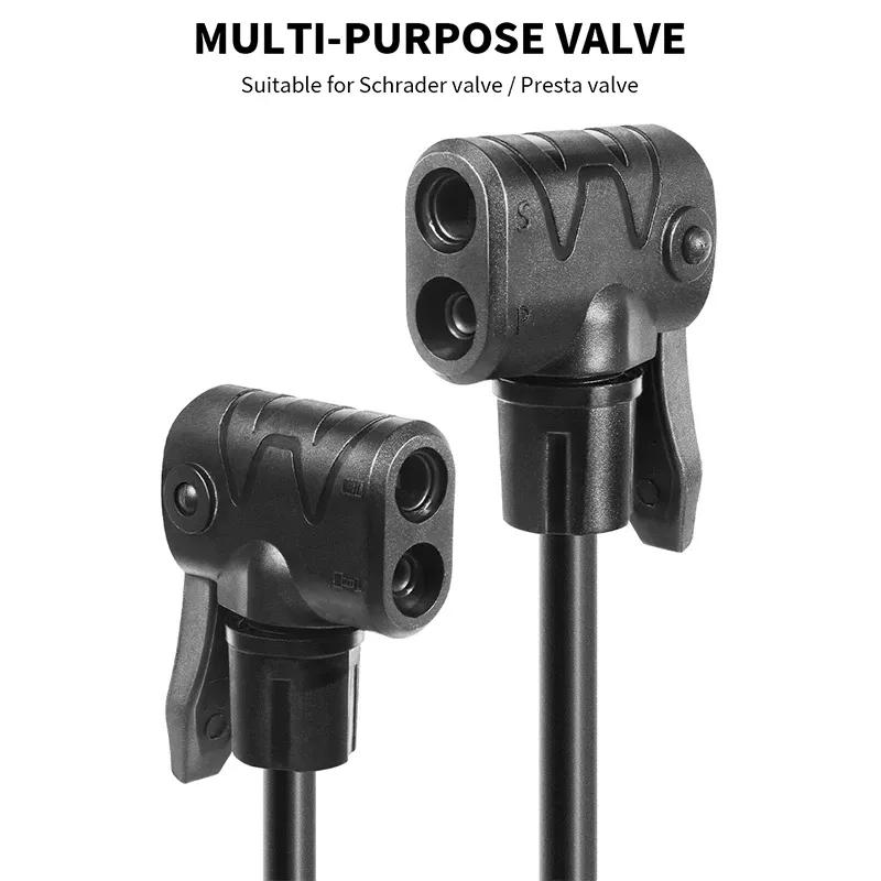 BUCKLOS Hochdruck Fahrradpumpe 160PSI Fahrrad Luftpumpen Schrader/Presta Ventil Pumpe Fahrrad E-Bike Auto Luft Reifenfüller