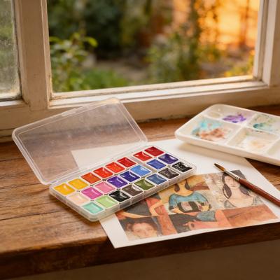 Artists Watercolors Paint Set 24/96/216 Colors 1ml Acuarela Professional Pigments Art Supplies, for Art Drawing Sketching