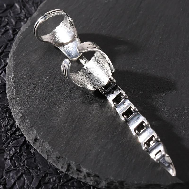 Anel Escorpião Móvel Joias Punk Brinquedo de Ponta do Dedo Alívio do Estresse Vintage Armadura Gótica Enrolada Knuckle Metal Rock Anéis de Dedo Inteiro