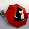 1pc Cats, Love Automatic Open/close Umbrella, 8-Rib sturdy structure, Auto Folding/Opening, Portable Travel Umbrella for Women, Parties c46