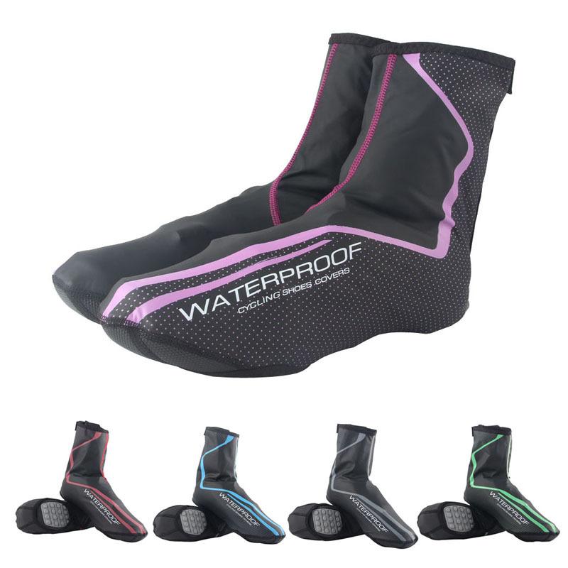 Buy Pu Wool Windproof Waterproof Shoe Cover Lock Shoe Cover Winter Warm Fabric Mountain Bike