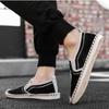 Men Casual Loafers Classic Comfort Tiger Head Embroidered Walking Shoes Male Letter Printing Slip On Soft Sole Jogging Trainers