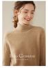 Women's High-Neck Cashmere Sweater - Autumn/Winter Loose Fit Long-Sleeve Pullover