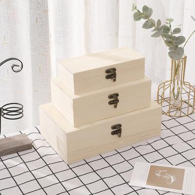 S/M/L Wooden Storage Box Wooden Box Craft Projects