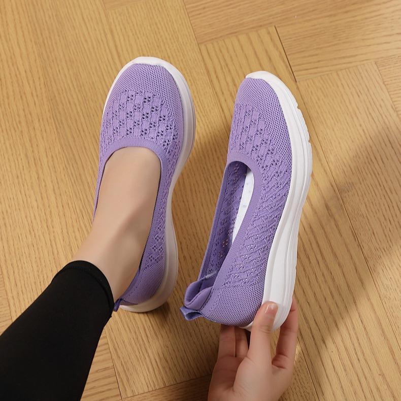 Loafers Slip-on Fire sesonger Fritid Damesko Nye Coros Sko Lav topp Flat bunn Komfort Gåsko