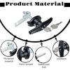 2PCS Truck Cap Locking T-Handle, Camper Shell Accessories, T-Handle Latch With Keyed Lock, Truck Camper Shell Lock, Key Alike Black T-Handle Locks