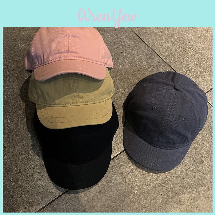 Trendy Cotton Short-brim Baseball Cap For Men And Women Streetwear Style