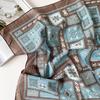 Japanese ethnic style silk scarf Morandi color 11 cotton square scarf versatile daily women's neck gift