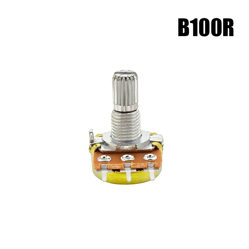 5Pcs Wh148N 15Mm Single Potentiometer B Type Variable Resistor Volume Control Potentiometer Audio Amplifier Electronic Circuit