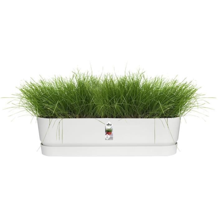 ELHO Jardinière ovale GREENVILLE - Plastique recyclé - Ø70 x H 18,48 cm - Leaf Green
