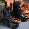 Men Work Safety Boots Steel Toe Boots Anti-smash Anti-puncture Work Shoes High Top Work Boots for Warehouse & Logistics Work