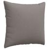 Sofa Cushions 2 Pcs Taupe 45 X 45 Cm Fabric