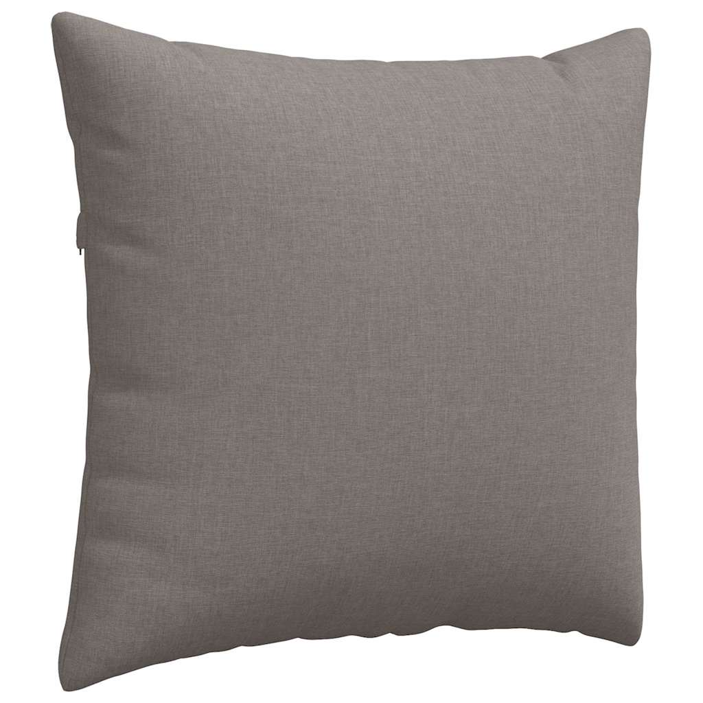 Sofa Cushions 2 Pcs Taupe 45 X 45 Cm Fabric