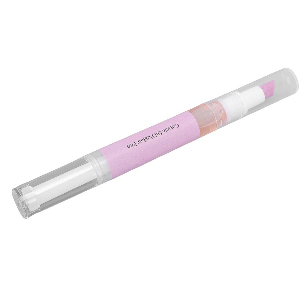 2 in 1 Ceramic Cuticle Pusher Oil Pen Lavender Scented Nail Care Pen Deeply Nourishing for Dry Damaged Nails Ceramic