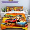 3Pcs Monster Truck Adventure Bedding Set Quilt Cover Pillowcase Home Christmas Xmas Halloween Gift 1 Duvet Cover 2 Pillowcase M924579