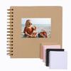 8 Inch Scrapbook Album 40 Pages Hardcover Kraft Paper Photo Album Scrap Book Memory Book for Famliy Wedding Anniversary Travel