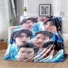 BTS Suga Min Yoongi Cartoon Collage Flanell Überwurfdecke Weich Warm Sofa Bettbezug Für Kpop ARMY Fans Schlafzimmer Heimdekoration Geschenk