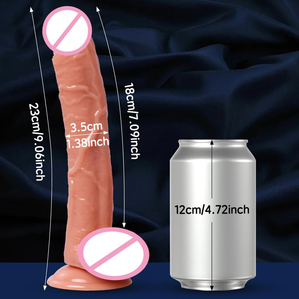 Soft Realistic Thick Huge Dildo Gay Adults Sex Toy for Women Suction Cup Big Dick Anal Plug Vaginal Masturbators Silicone Penis