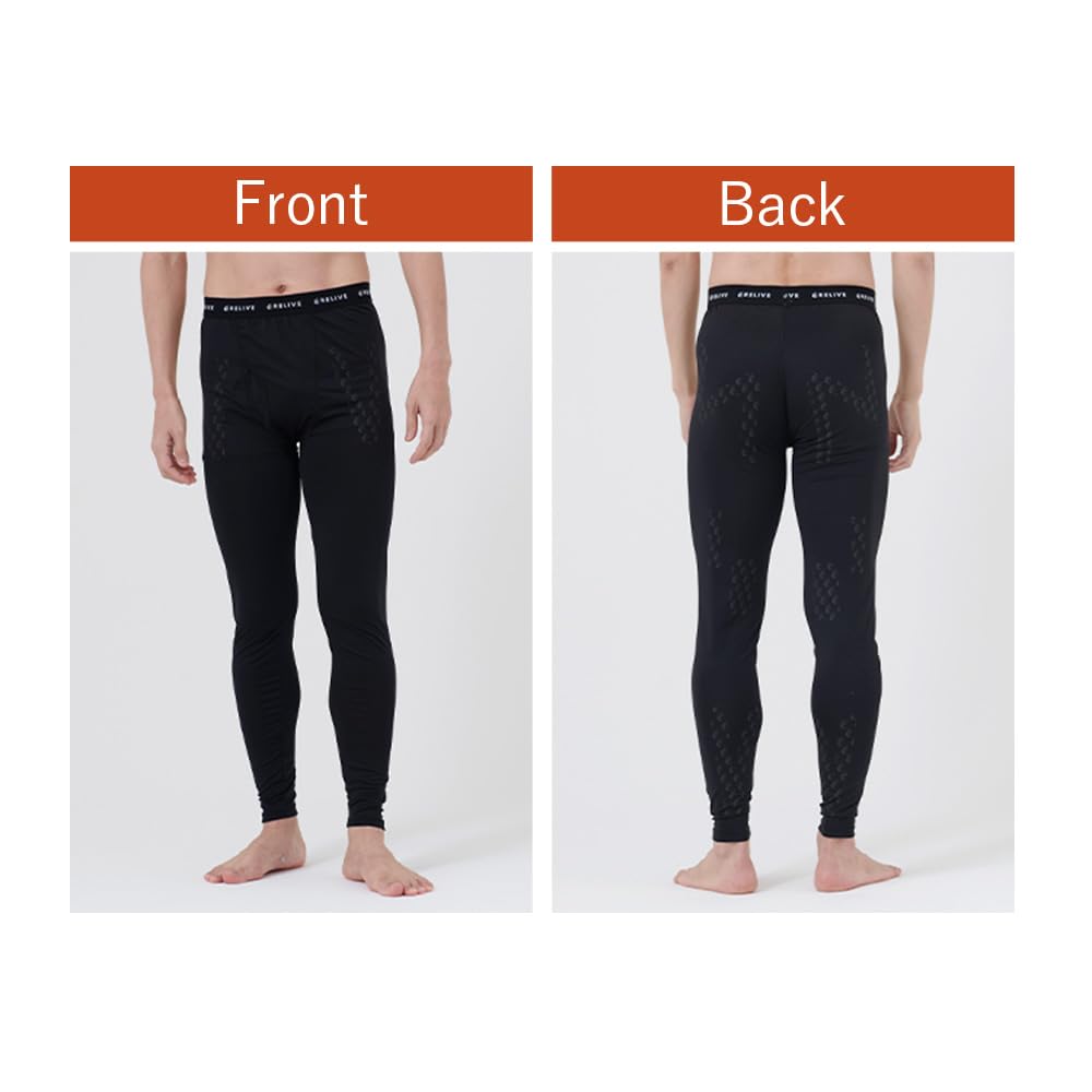Revive Spats Power Spats Body Patented for Sports Men's Open-Front [Lower Strengthening] Leggings/Tights (Size L)