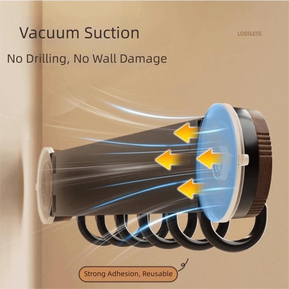 Wall-Mounted Vacuum Suction Cup Hooks 4/6 Hooks Kitchen Storage Hooks  Behind Door