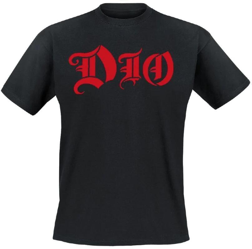 Dio Iconic Heavy Metal Band Logo Print T Shirt 100 Cotton Unisex Short Sleeve Classic Rock Concert Tee M