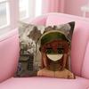 Anime BBocchi The Rock Cushion Cover Linen Minimalist Cover Soft Decor for Sofa Home Room