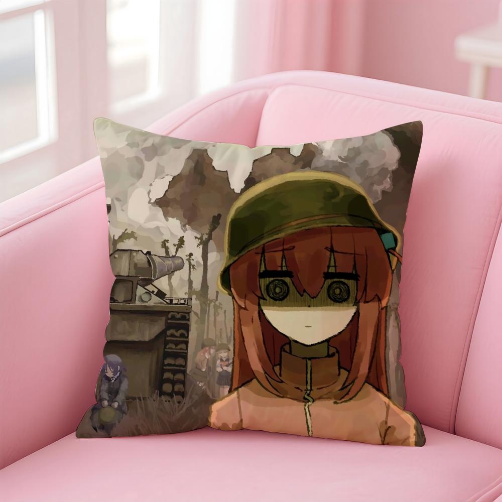 Anime BBocchi The Rock Cushion Cover Linen Minimalist Cover Soft Decor for Sofa Home Room
