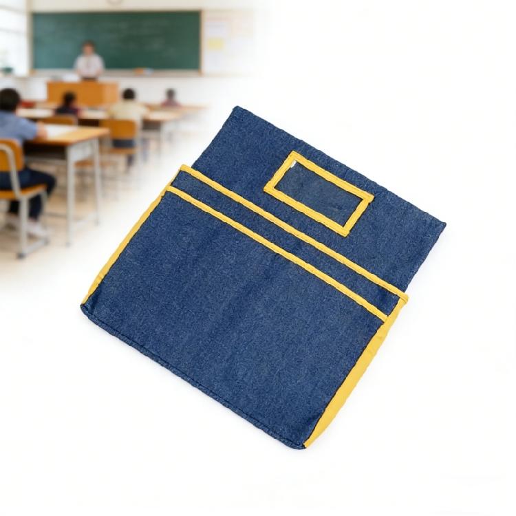Kids' Classroom Storage Bag   15.5x17 Inch Cotton Planner With Strengthened Sections   Maintains School Materials Organized