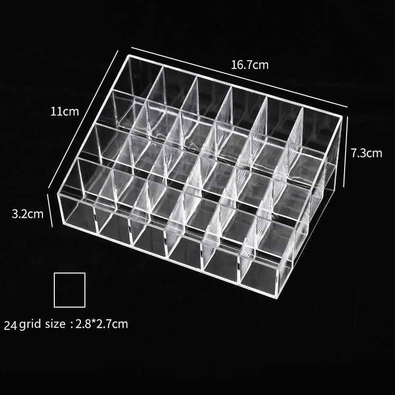 Lippenstift Schminkaufbewahrungskoffer Für Kosmetik Parfüm Aufbewahrung Acryl Make-up Transparent Make-up Organizer Kosmetikhalter Box
