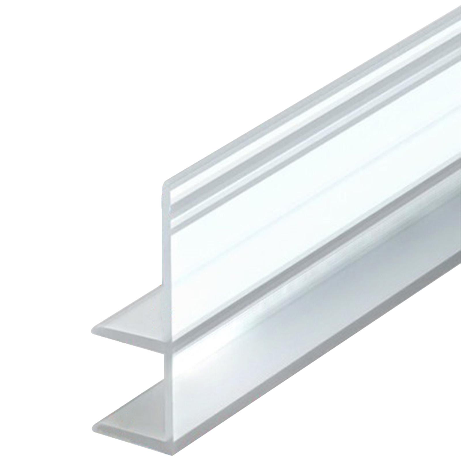 

F-образные уплотнительные полосы для стеклянной двери ванной комнаты, водонепроницаемые, изготовлены из прочного силикона для предотвращения протечек и легкой установки. 4