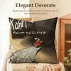 Rock Band KKorn Cushion Cover Natural Linen Organic Fabric DoubleSided Printing Sofa Home Decor Gift Pillow Case