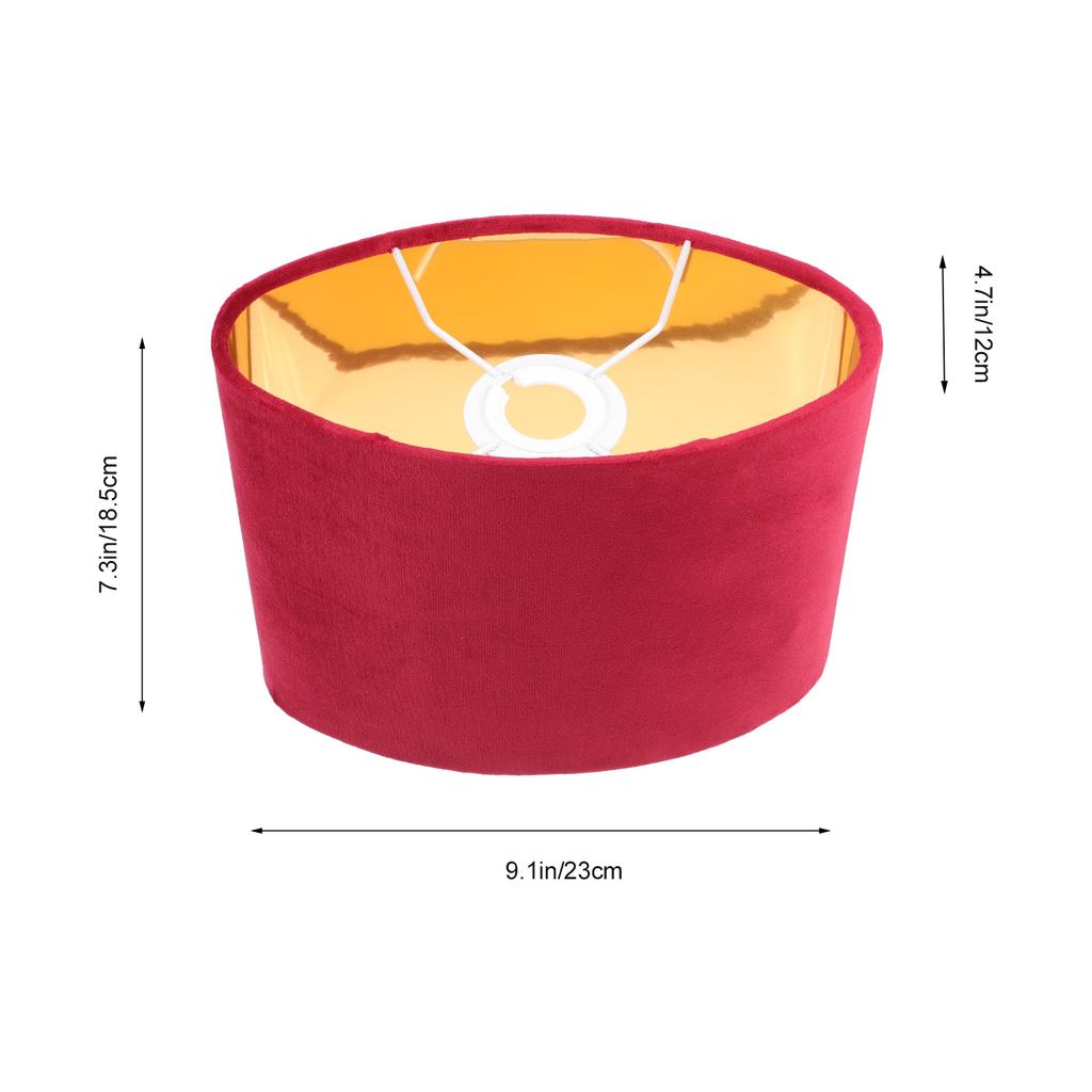 Oval Lamp Shades Table Lamp Cover White Golden Lining E27 Simple Cloth Light Cover Durable Lampshade Bedroom Living Room Office