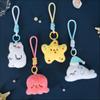 Cute Cartoon Marine Animal Plush Keychain Kawaii Little Animal Octopus Dolphin Backpack Pendant Decoration Accessories Gift