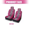 Coprisedili Auto alla Moda con Fantasia Leopardo Poliestere Traspirante Facili da Installare e Pulire Proteggi Sedile