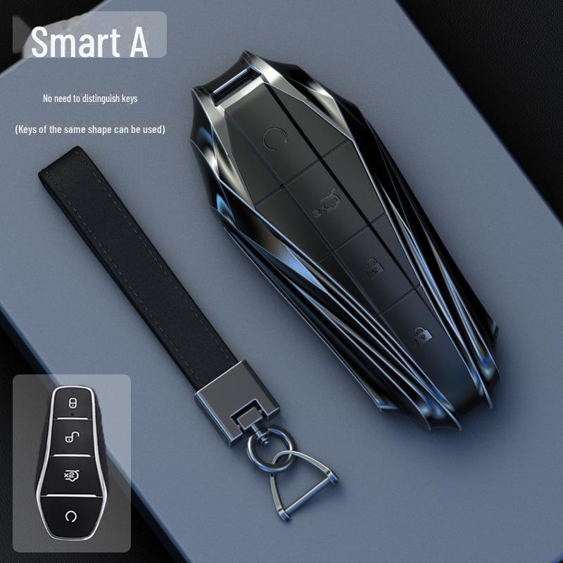 BYD Bilnøkkeldeksel for Dolphin, Song Plus, Han EV, Qin DMI, Yuan Pro, Tang DMP, Frigate 07, Seal OG-modeller.