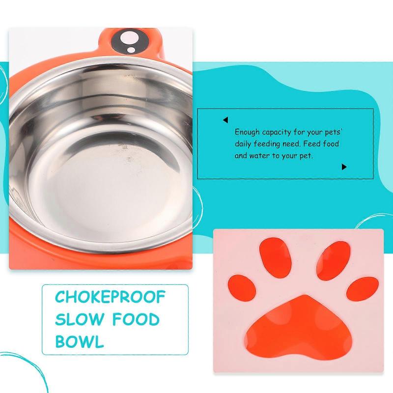 Automatic Cat Water Dispenser Combined with Food Bowl for Storage 3Pcs