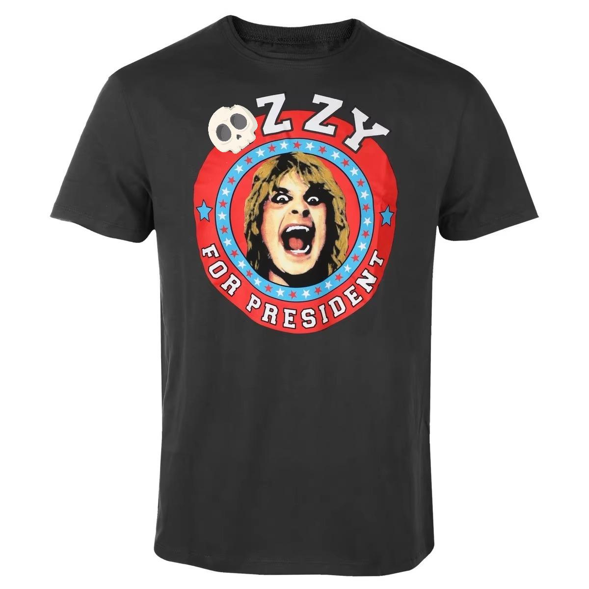 

Оззи Осборн Принц Тьмы Принт Паттерна Летняя Роскошный Бренд Хлопковая Мужская И Женская Футболка С Коротким Рукавом Стильная 4XL