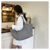 Women Plaid Large Capacity Tote Bag Fashion Shoulder Bag Handbag Shopper Storage Bag