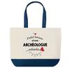 Tote Bag - PLANETEE - Bazaar of a Beloved Archaeologist - Blue Background - Cotton - 40 X 45 Cm