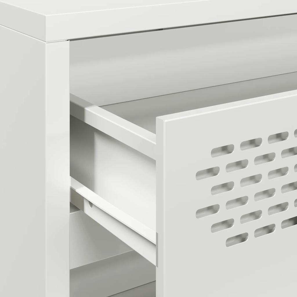 Sideboard White 68 x 39 x 58.5 cm Cold Rolled Steel